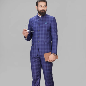 ชุดสูทดีไซน์เนอร์แบบทางการระบายอากาศได้ดีใส่ได้ปกติ2ชิ้นเสื้อเข้ารูปแบบคลาสสิก - Product Image 1