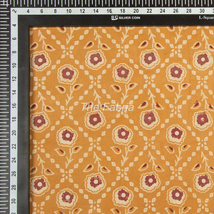 Tela de algodón orgánico estampado floral multicolor - Product Image 4
