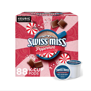 Swiss Miss Chocolate Caliente con Menta, Cápsulas Individuales para Keurig K-Cup, Chocolate Caliente, 88 Unidades - Product Image 1