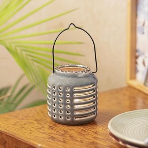 Décor votif de table de revêtement de poudre de bougeoir d'ouragan en métal de fer de luxe pour l'usage à la maison ou les mariages - Product Image 3