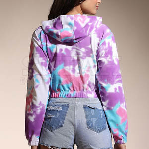 Nouveauté : Sweat à capuche court décontracté pour femme de haute qualité, vêtements d'extérieur d'hiver, techniques d'impression, col à capuche - Product Image 5