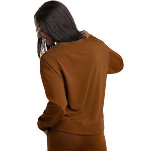 OEM/ODM Logo personnalisé Sweatshirts pour femmes Streetwear décontracté en coton léger pour l'automne/printemps Logo avant Position - Product Image 2