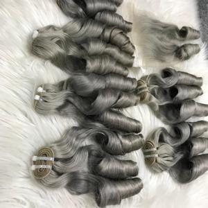 Extensiones de cabello humano virgen 100% ondulado natural SDD de la mejor calidad al por mayor trama plana para Mujeres Vietnamitas - Product Image 2