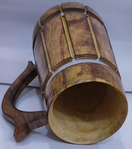 แก้วเบียร์ทำด้วยมือเป็นมิตรกับสิ่งแวดล้อมพร้อมที่จับและสายรัดโลหะขายส่งจำนวนมาก - Product Image 3