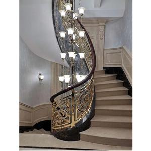 Barandillas de escalera montadas en el piso resistentes al óxido en aluminio Diseño moderno para el hogar o la oficina - Product Image 4