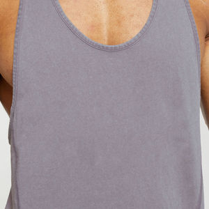 Custom <b>Singlet</b> Athletics Vests Printed <b>Running</b> Washed Tank Top for <b>Men</b> 90 Percent Polyester 10 Percent Spandex Sublimation - Product Image 4