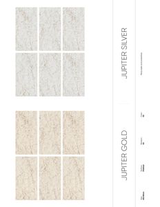 กระเบื้องพอร์ซเลนเคลือบสีเงิน Jupiter ดีไซน์แบบอิตาลีกันลื่นทันสมัยสำหรับการตกแต่งภายในโรงแรมในโรงเรียน - Product Image 2