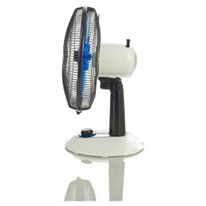 Ventilador de Mesa LED Silencioso VT355 45W 30cm 5 Aspas en Color Negro y Blanco - Product Image 3