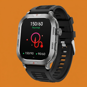 Montre connectée Sower ZW66, écran carré de 2.01 pouces, étanche IP68, moniteur de fréquence cardiaque, moniteur d'activité physique, pour Android IOS - Product Image 4