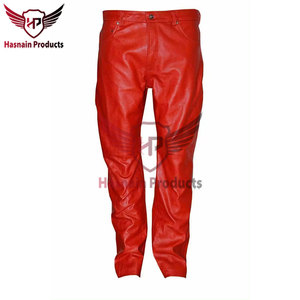 Leggings en cuir véritable taille haute pour femmes luxueuses pantalons décontractés avec toile élégante Sexy pantalon en cuir taille haute élégant - Product Image 3