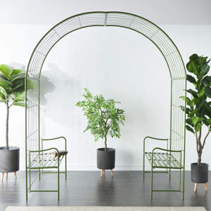Elegant Custom Iron Backdrop Stand Green Colour , Any Size & Shape for Engagement & Party Events backdrop stand metal - Product Image 3