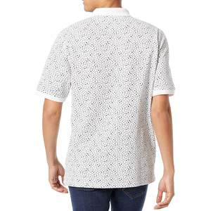 เสื้อโปโลผู้ชายสีขาวพิมพ์ลายเรียบ ผ้าฝ้ายถัก 100% ระบายอากาศได้ดี สำหรับใส่เป็นเสื้อเชิ้ต ออกแบบโลโก้ได้ตามต้องการ แขนครึ่งตัว ใส่ได้ทุกวัน - Product Image 2