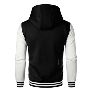 Veste universitaire en laine de haute qualité la plus vendue pour l'hiver Chenile personnalisé broderie plate Logo chaud corps manches en cuir - Product Image 3