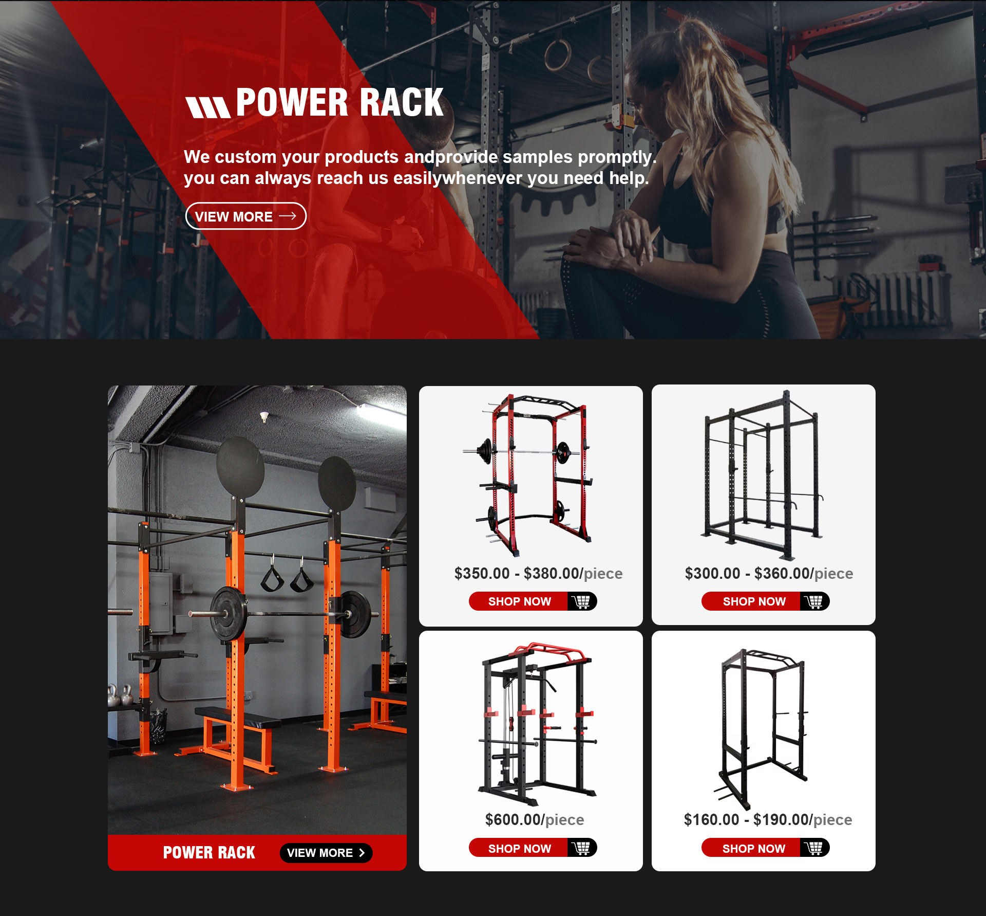 Rizhao Kungfu Fitness Equipment Co., Ltd. - Power rack, Squat rack