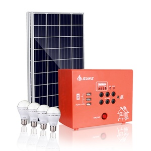 Trả trước năng lượng mặt trời hệ thống chiếu sáng 15W 30W 60W nhỏ gọn và di động pin <span class=keywords><strong>lithium</strong></span> năng lượng mặt trời thiết bị Kit với Poly bảng điều khiển để sử dụng nhà - Product Image 2