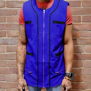 เสื้อกั๊กช่างตัดผมสไตล์โมเดิร์น เนื้อผ้านุ่ม ระบายอากาศได้ดี สำหรับผู้ชาย - Product Image 6