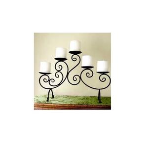 Nouveau support de bougie avec revêtement en poudre noire pour mariage maison et Table article décoratif Unique et meilleure qualité bougeoir - Product Image 1