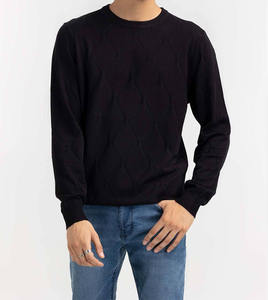 Suéter de Lana Tejido a Mano con Cuello Alto para Hombre, Diseño de Invierno, Transpirable y Moderno - Product Image 1