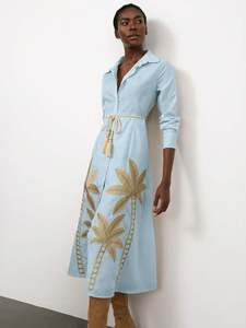 Vestido negro hecho a mano con bordados y elegantes detalles de Adorno - Product Image 4