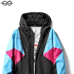 Veste coupe-vent rétro vintage à capuche zippée pour hommes des années 90 coupe-vent léger Style classique Protection confortable - Product Image 4