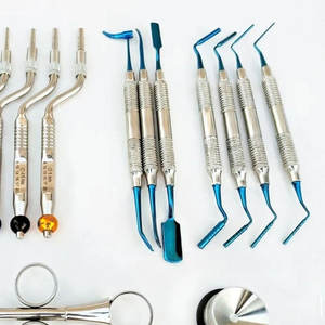 Kit de preparación de hueso Dental de acero inoxidable alemán de alta calidad con cureta Lucas y Mazo instrumentos quirúrgicos dentales - Product Image 3