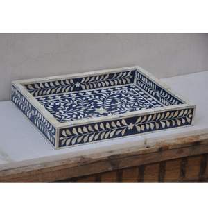 Meubles en incrustation d'os Armoire à incrustation d'os véritable de design moderne avec 7 tiroirs pour armoire à incrustation d'os de salon par gm impex - Product Image 6