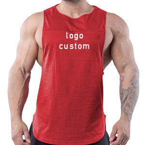 <b>Men's</b> Singlet Bamboo Jersey tank Top for <b>Men</b> Custom Sleeveless Tshirts Organic <b>Mens</b> Shirts Loose Yoga Tank Top - Product Image 2
