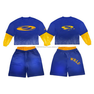 Conjunto Deportivo Ligero Unisex para Verano, Personalizable, con Camiseta de Cuello Redondo y Manga Corta, Estampado Técnico, para Hombre y Mujer - Product Image 5