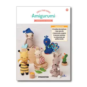 Deluxe Crochet Amigurumi Craft Kit - Featuring Sloth, Bee, Kangaroo, Snail, Peacock - Ultimate Collection of Artisanal Toys