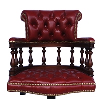 Muebles silla giratoria clásica estilo francés de caoba Color blanco