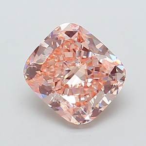 Diamante Cultivado en Laboratorio, Corte Cojín, 1.51 ct, VS1, Color Rosa Intenso Marrón, de Alta Calidad - Product Image 1