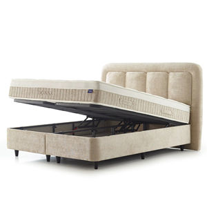 Base de Cama Ajustable Moderna Francesa Tapizada con Muelles Ensacados y Almacenamiento, Tamaño Especial 90x200, Estructura de Hierro, Marca Donna NOTICE - Product Image 1
