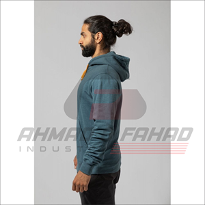 Ready to Ship Custom Logo <b>Plain</b> <b>Black</b> <b>Men's</b> Winter 100% Cotton Fleece Oversize Hoodies 2 Pcs - Product Image 4