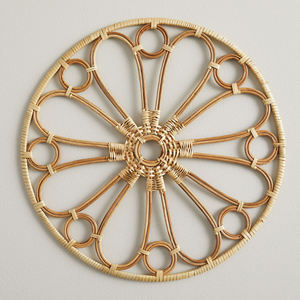 Essentials Dining <b>Tables</b> Rattan <b>Placemats</b> Natural Rattan Plate Chargers Handmade Rattan Tableware in Vietnam OEM ODM - Product Image 1