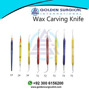 Cuchillo para tallar cera, escultura de yeso Dental, cuchillos de fondo plano, espátula de dentista, herramienta de hoja, juego Dental, instrumentos quirúrgicos - Product Image 6