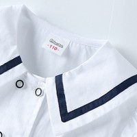 Uniformes Escolares Estilo Japonés 2025 al por Mayor para Niños y Niñas de Primaria y Jardín de Infancia, Uniforme Escolar Azul Marino y Blanco