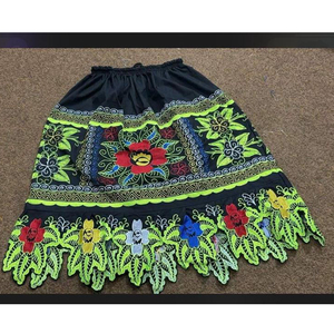 Faldas polinesias informales de alta calidad para mujer, ropa hawaiana bordada a mano en Pakistán, faldas isleñas de algodón a precios bajos, MOQ bajo - Product Image 4