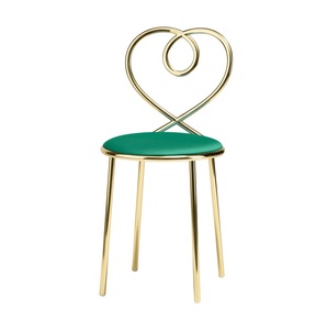 Elegant metal <b>chair</b> built with reinforced steel frame ensuring dependable support and comfort for home office <b>dining</b> - Product Image 4
