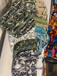 30ชิ้นกระเป๋าหนังควิลท์โบฮีเมียนสไตล์วินเทจสำหรับผู้หญิงกระเป๋าช้อปปิ้งสะพายไหล่ผ้าฝ้ายสองชิ้นเปิดซับใน - Product Image 3