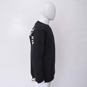 เสื้อสเวตเตอร์ถักแขนยาวคอกลมแขนยาวสำหรับผู้ชายผ้าคอตตอนแนวสตรีทแวร์ถักทรงโอเวอร์ไซส์สำหรับผู้ชายผ้าคอตตอน100% - Product Image 4