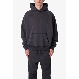 Sudadera con capucha de lavado ácido con logotipo personalizado para hombre 100% algodón ropa de calle de gran tamaño impresión Digital para invierno - Product Image 1