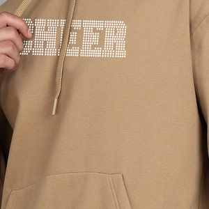 Vente flash Nouveauté Hiver Sweat à capuche en polaire pour homme avec strass Style unique Mélange de coton Respirant Léger - Product Image 5