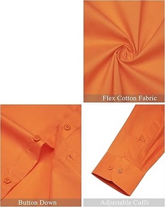 Chemise habillée pour homme en polyester/coton respirant et écologique, design personnalisé OEM, séchage rapide, manches longues, grande taille, fermeture éclair en flanelle - Product Image 5