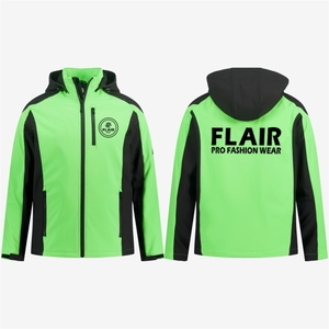 Men's Wholesale Softshell Jacket Windproof and Waterproof Breathable Plain <b>Coat</b> Streetwear Style with Embroidered Technics - Product Image 1