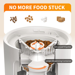Distributore Automatico di Cibo per Animali Domestici da 3L con WIFI, Consegna Rapida, Programmazione 10 Pasti, Display LCD, Design Portatile in Plastica con Alimentazione a Batteria - Product Image 4