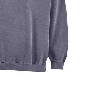 Sudadera de algodón lavada y desteñida al sol para hombre con logotipo personalizado Sudadera básica de secado rápido lavada y desteñida al sol - Product Image 6