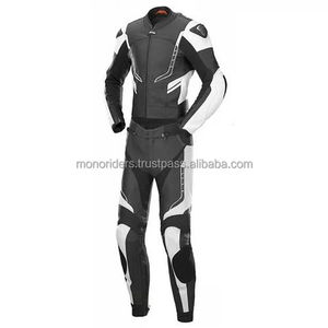 Combinaison de course en cuir personnalisée pour adultes Mono Riders pour karts, motos, motocross - Respirante, coupe-vent, grande taille - Product Image 4