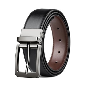 Cinturón de cuero genuino de capa superior Cinturón de vestir de alta calidad para hombres - Product Image 1