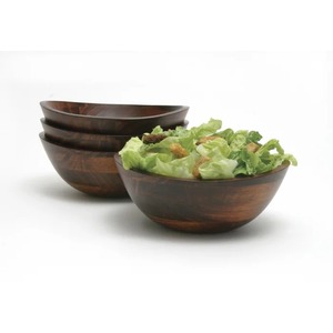 ชามไม้ทำด้วยมือจากธรรมชาติสำหรับตกแต่งสลัดหรือพาสต้าและผลไม้และห้องครัว - Product Image 2