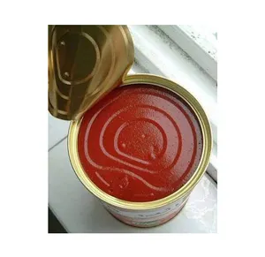 Productos de condimentos Pasta de tomate deliciosa natural de alta calidad 28%-30% de proveedor de origen egipcio